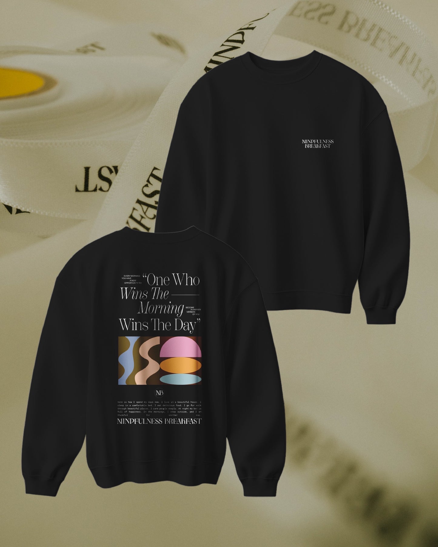 【予約販売】MINDFULNESS BREAKFAST × Miri Ogasawara スウェット 🟦Daydream Flow