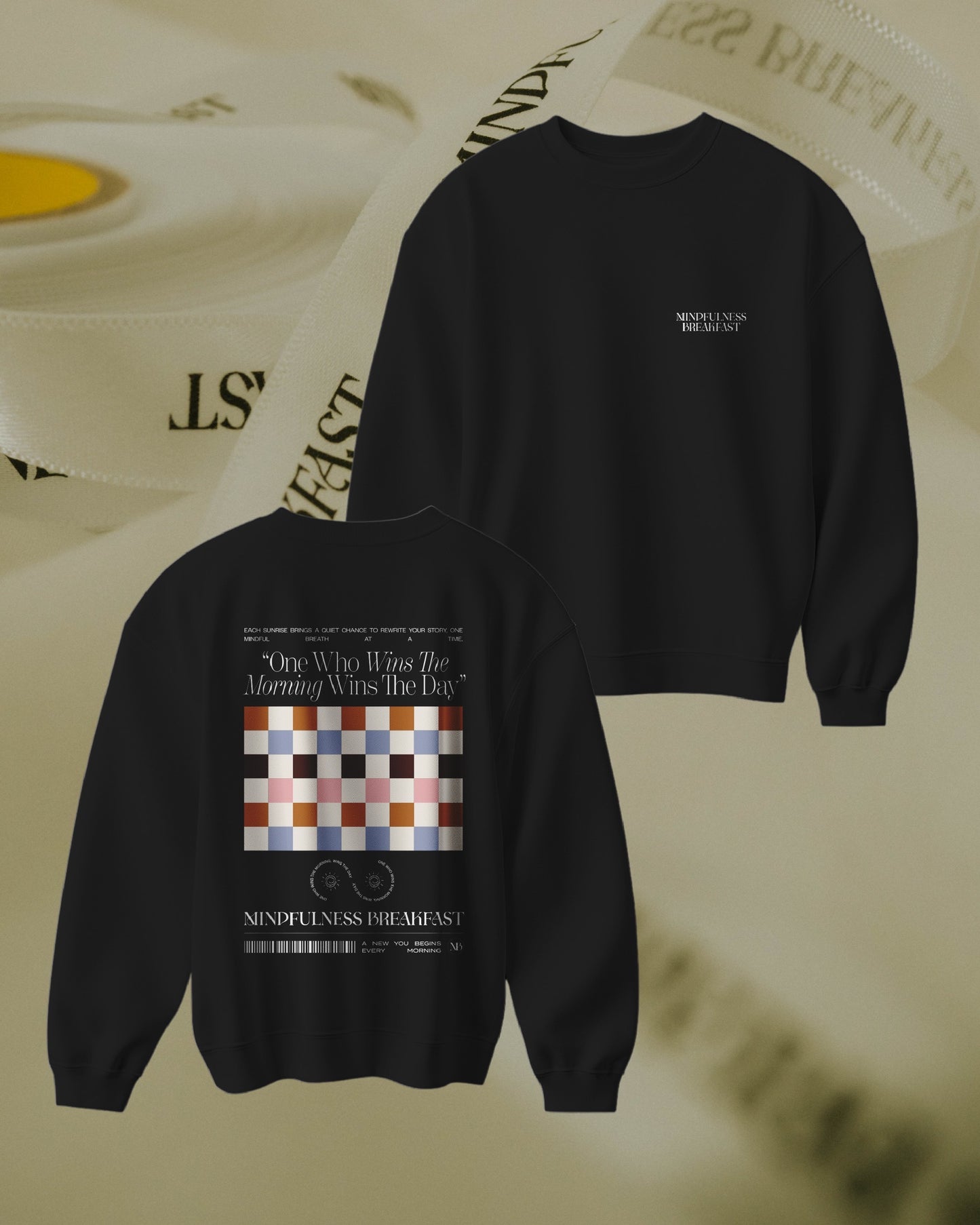 【予約販売】MINDFULNESS BREAKFAST × Miri Ogasawara スウェット 🟧 Slow Pattern