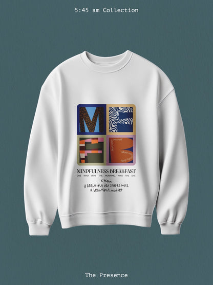 【予約販売】MINDFULNESS BREAKFAST × Miri Ogasawara スウェット  🟢The Presence / 自分らしく在ること