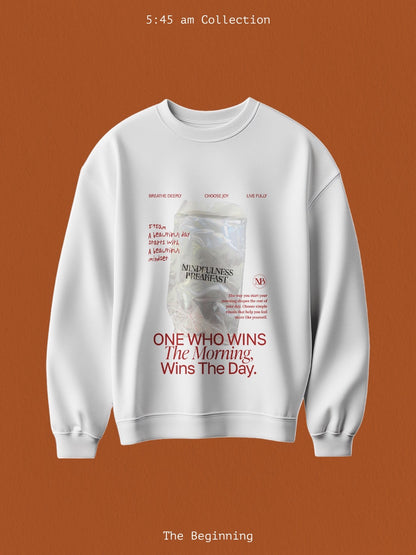 【予約販売】MINDFULNESS BREAKFAST × Miri Ogasawara スウェット  🟠The Beginning / はじまり
