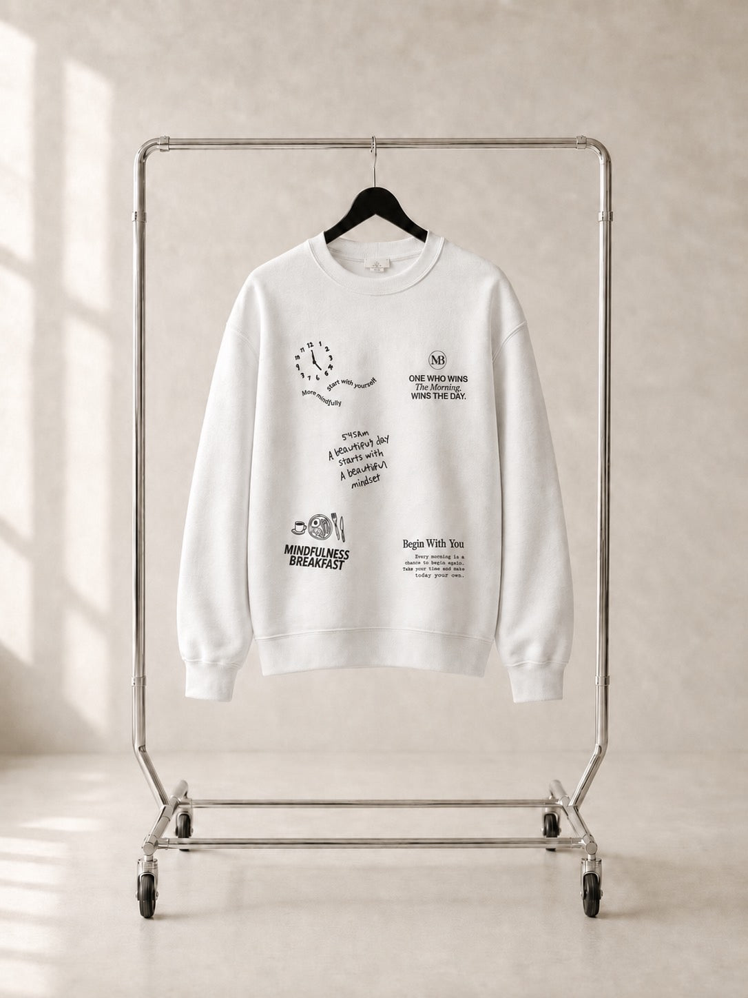 【予約販売】MINDFULNESS BREAKFAST × Miri Ogasawara スウェット  🟤The Ritual / 習慣