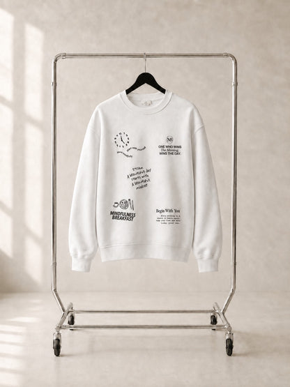 【予約販売】MINDFULNESS BREAKFAST × Miri Ogasawara スウェット  🟤The Ritual / 習慣