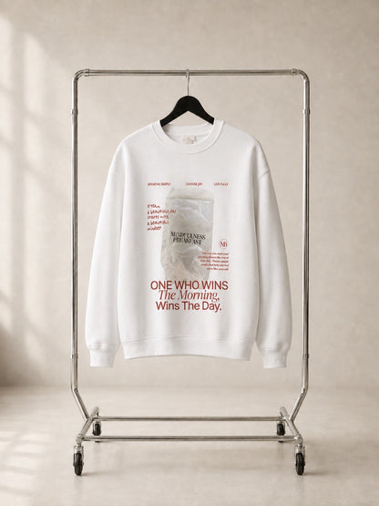【予約販売】MINDFULNESS BREAKFAST × Miri Ogasawara スウェット  🟠The Beginning / はじまり