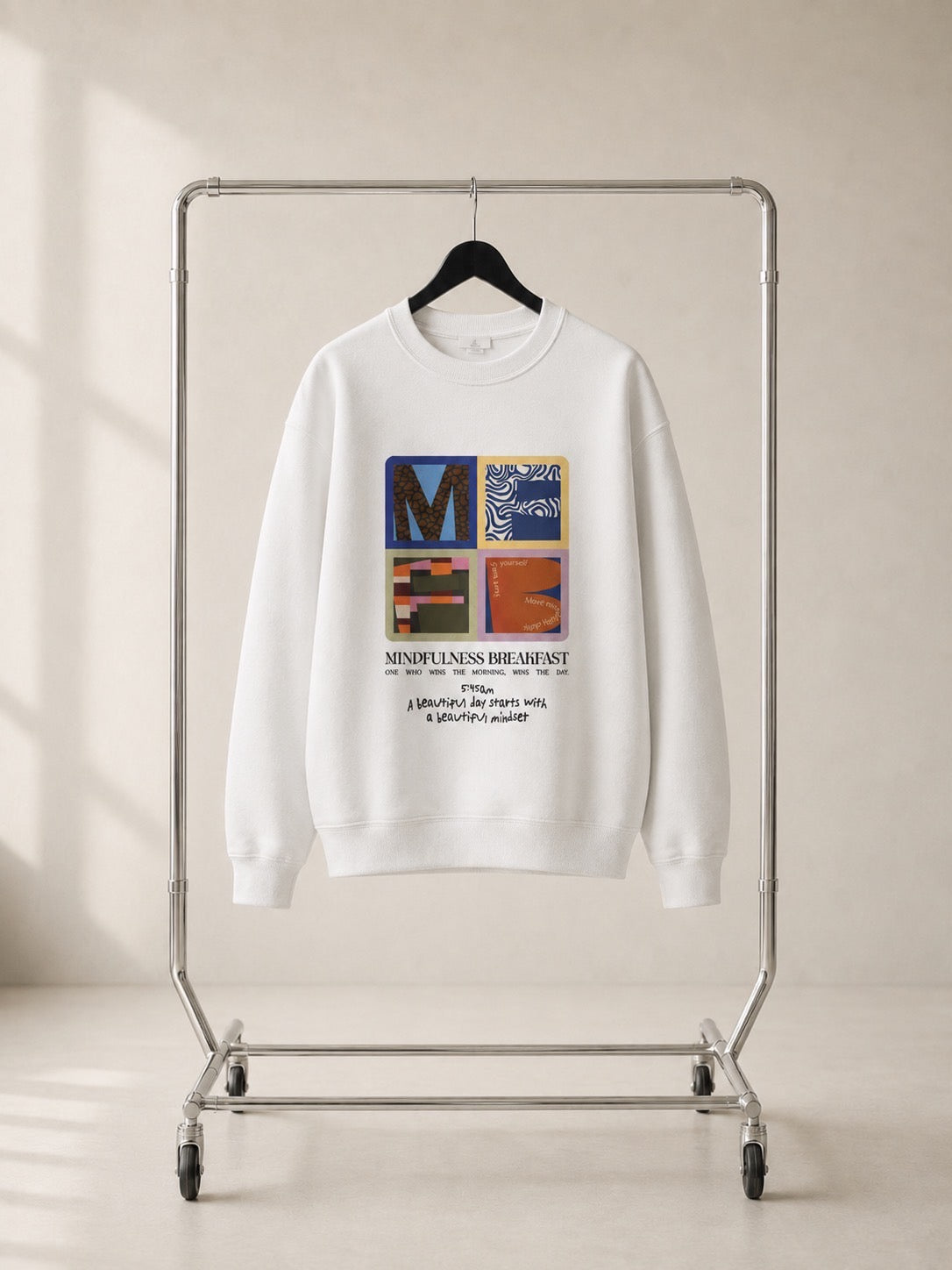 【予約販売】MINDFULNESS BREAKFAST × Miri Ogasawara スウェット  🟢The Presence / 自分らしく在ること