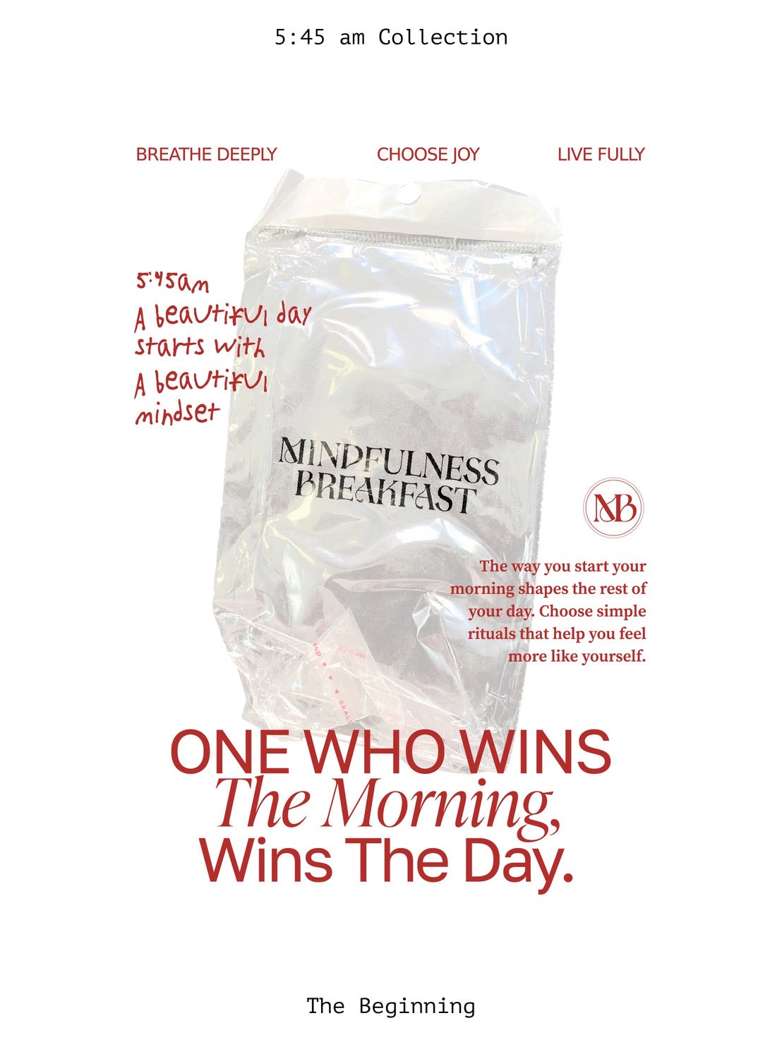 【予約販売】MINDFULNESS BREAKFAST × Miri Ogasawara スウェット  🟠The Beginning / はじまり