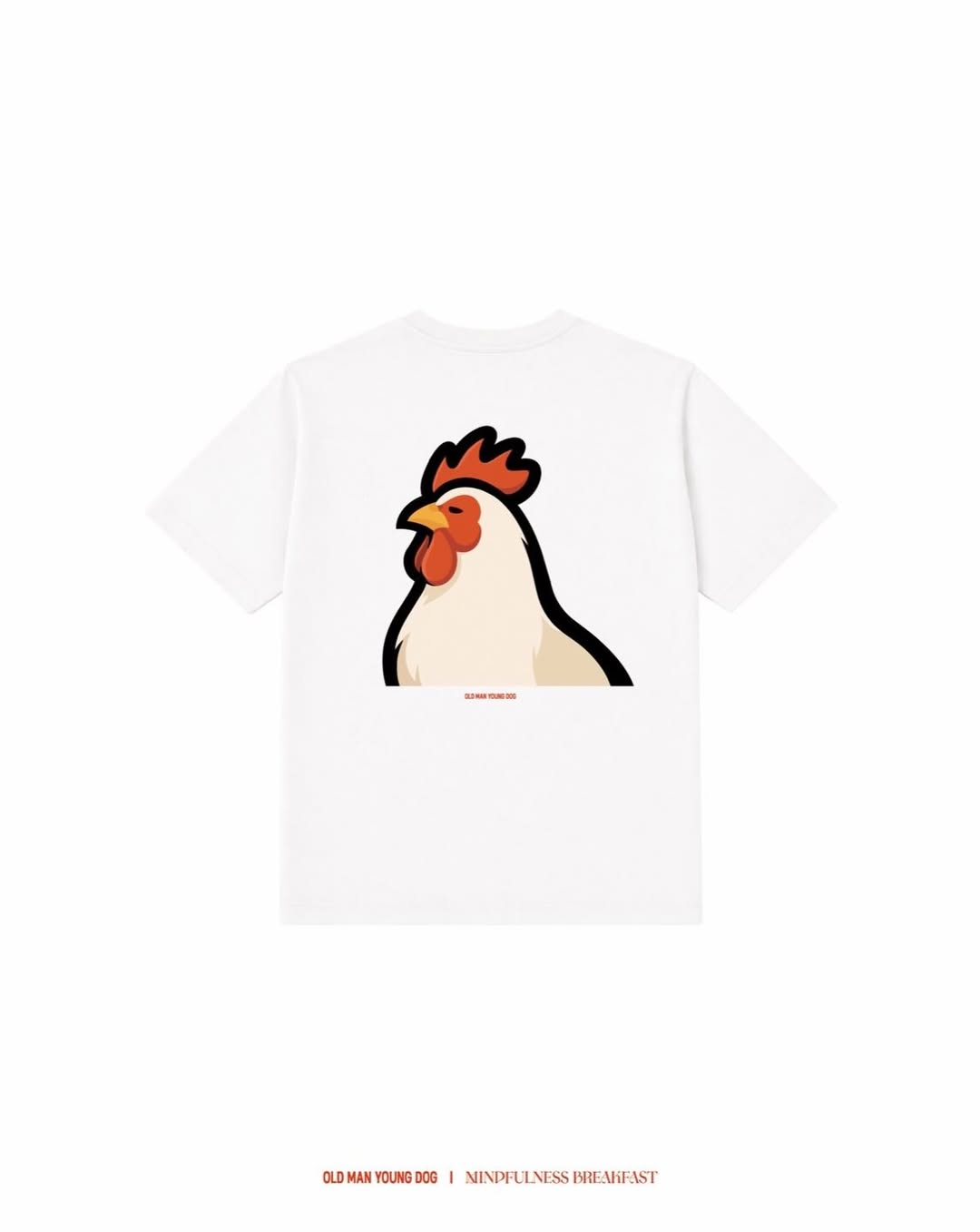 ニワトリTシャツ by OLD MAN YOUNG DOG × MINDFULNESS BREAKFAST